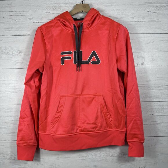 Fila Womens Size Medium Hoodie Bright Pink Casual athletic comfort - Picture 1 of 5